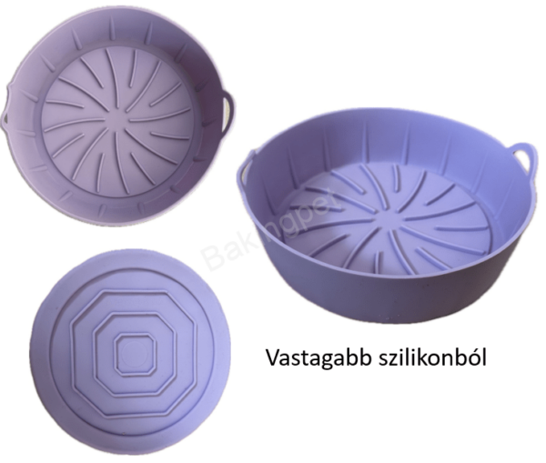 2023101411401123 Forrólevegős sütőhöz szilikon forma vastagabb-24 cm