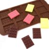Szilikon bonbon és csokoládé forma-mini csoki tábla