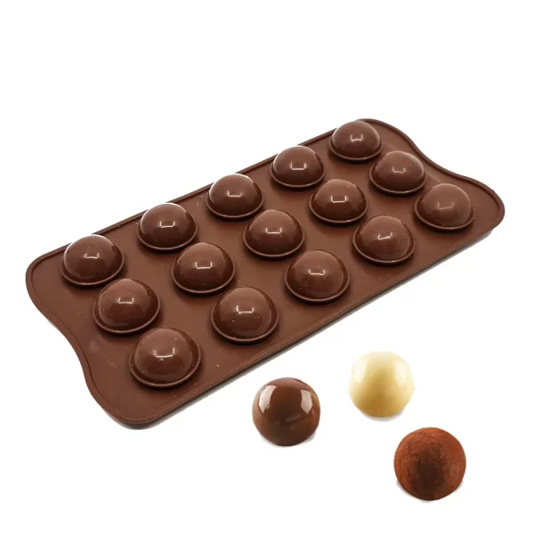2023111014533213 Szilikon bonbon és csokoládé forma-gömb, golyó