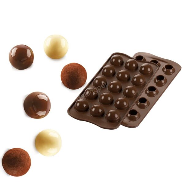 2023111014533213 Szilikon bonbon és csokoládé forma-gömb, golyó