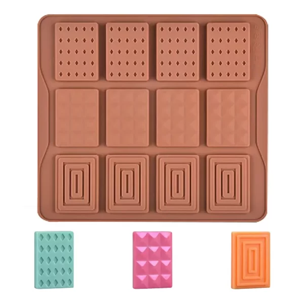 Szilikon mini táblás csokoládé forma-spirál