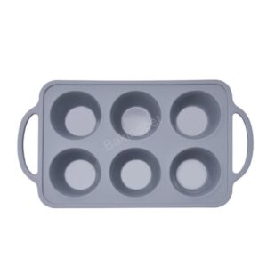 Fém merevítéssel ellátott muffin, szilikon forma-6 adag