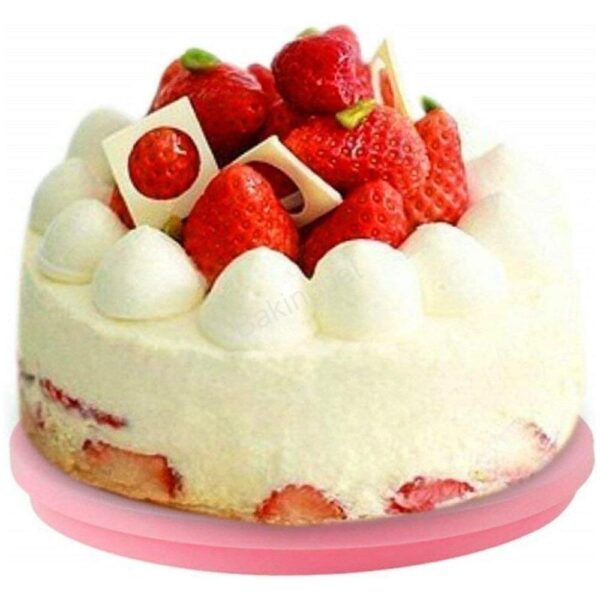 Kicsi forgatható tortaállvány-rózsaszín Kicsi forgatható tortaállvány-rózsaszín