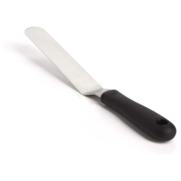 2023112122125799 Hajlított fém kenőkés, cukrászkés 32cm