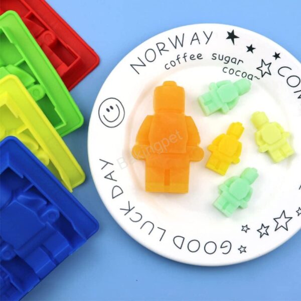Szilikon bonbon és csokoládé forma-Lego figura