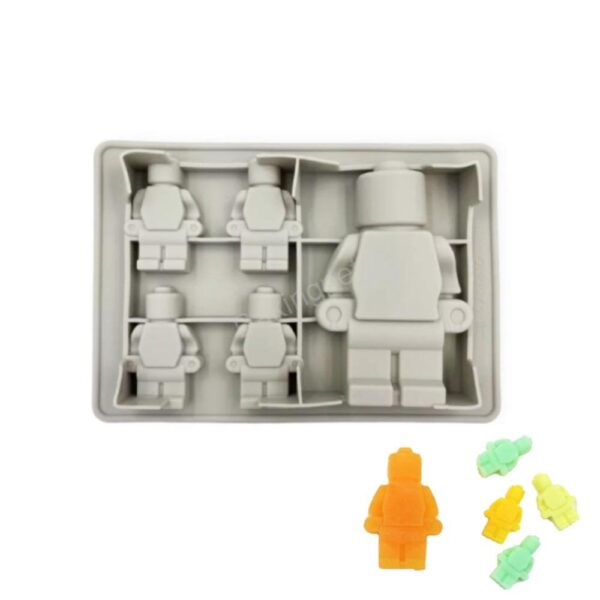 Szilikon bonbon és csokoládé forma-Lego figura