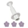 4 darabos rugós fondant kiszúró forma-csillagvirág
