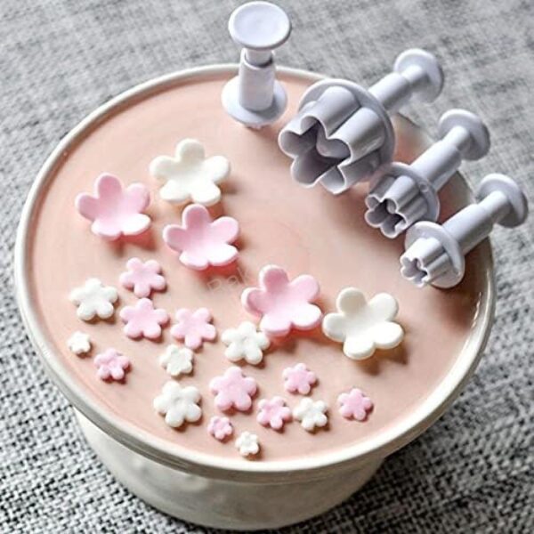 4 darabos rugós fondant kiszúró forma-csillagvirág 4 darabos rugós fondant kiszúró forma-csillagvirág