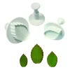 3 darabos rugós fondant kiszúró forma-Levél