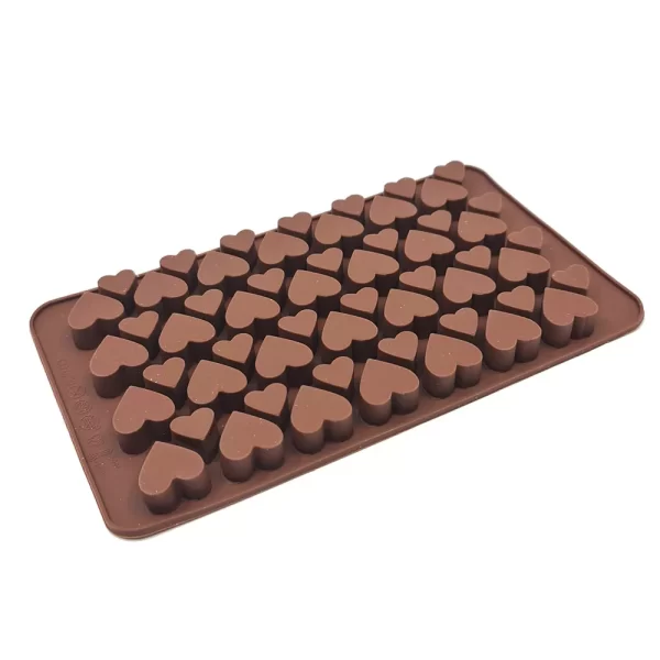 Szilikon bonbon és csokoládé forma-szívecskék