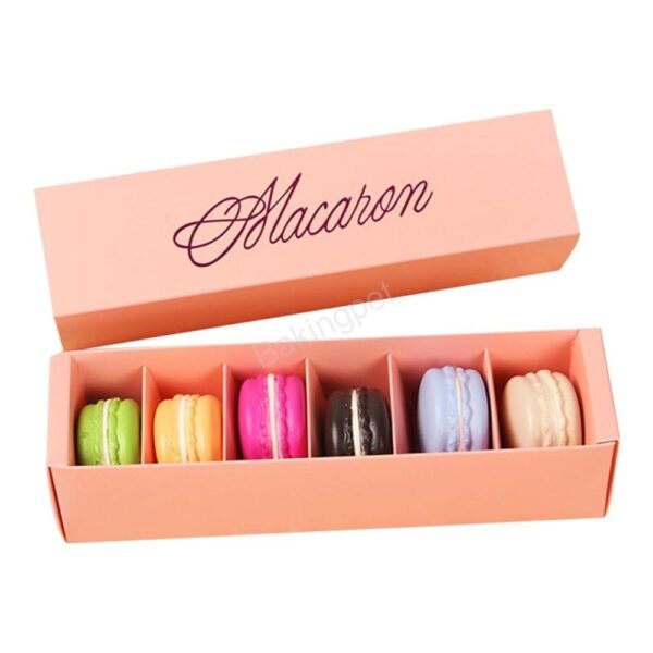 2023121416515430 Macaron doboz barack színű 6 részes-10 darab