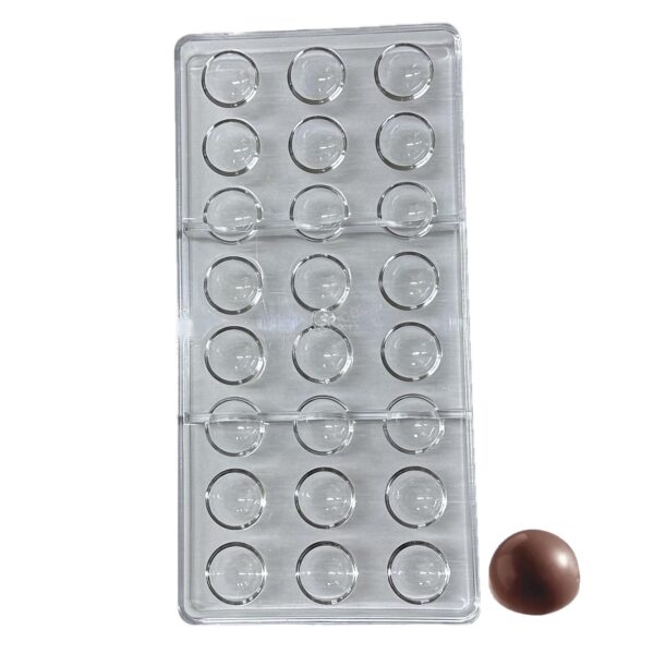 2023121515090741 Polikarbonát bonbon forma-gömb alak 24 db