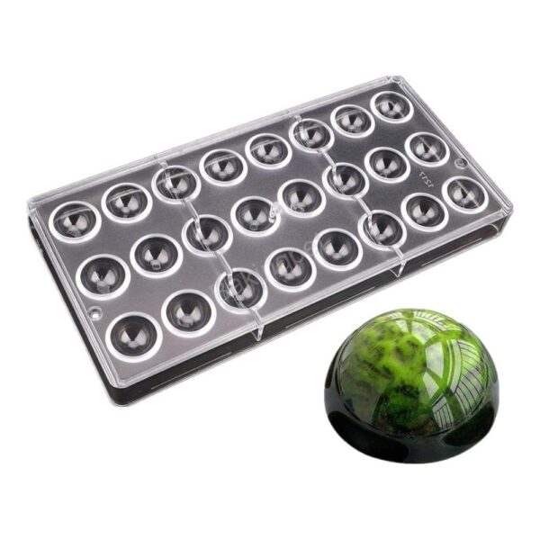 Polikarbonát bonbon forma-gömb alak 24 db Polikarbonát bonbon forma-gömb alak 24 db