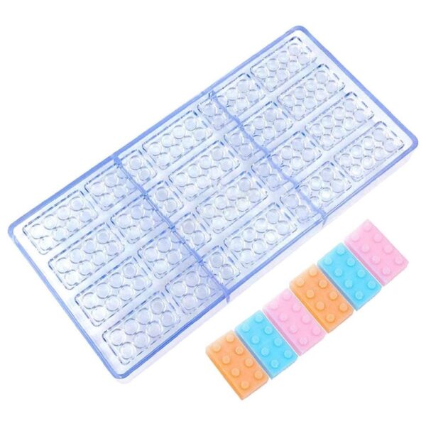 2023121618503233 Polikarbonát bonbon forma-lego 20 db