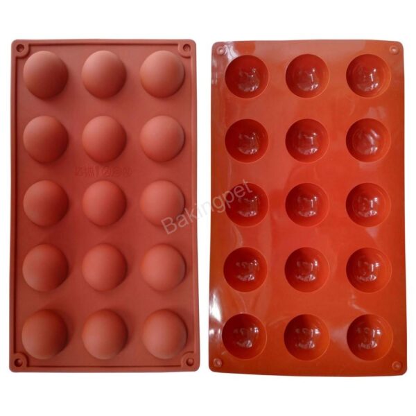 Szilikon forma, mousse forma-15 adag félgömb Szilikon forma, mousse forma-15 adag félgömb