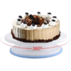 Műanyag forgatható tortaállvány, csipkés, csúszásgátló-27 cm