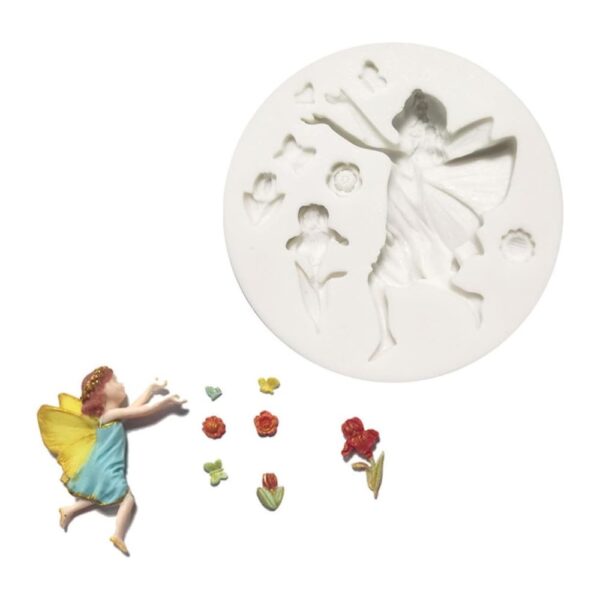 Szilikon fondant és marcipán mintázó-Kis angyal 8x8,4cm Szilikon fondant és marcipán mintázó-Kis angyal 8x8,4cm
