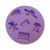 Szilikon fondant és marcipán mintázó-Kis figurák 7,8x7,8cm