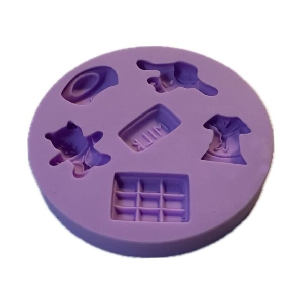 2024021220372850 Szilikon fondant és marcipán mintázó-Kis figurák 7,8x7,8cm