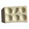 Szilikon fondant és marcipán mintázó-Labdák 5,3x7,5cm