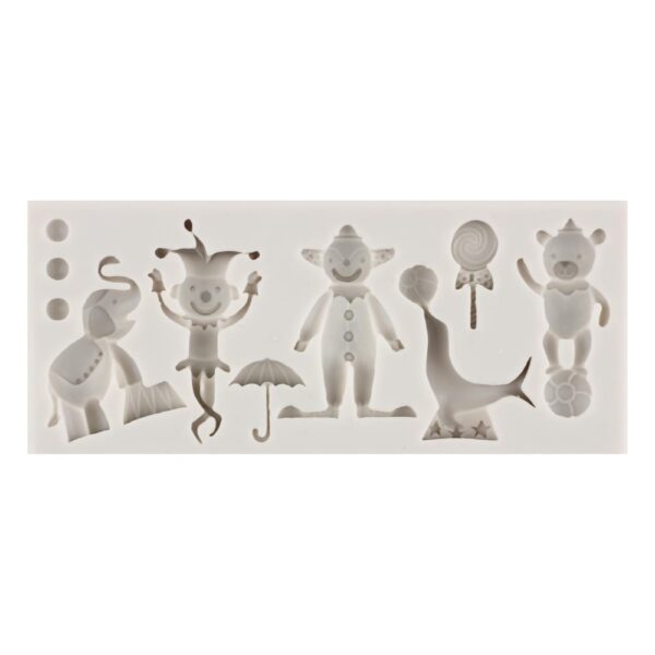 Szilikon fondant és marcipán mintázó-Cirkusz 6x14cm Szilikon fondant és marcipán mintázó-Cirkusz 6x14cm
