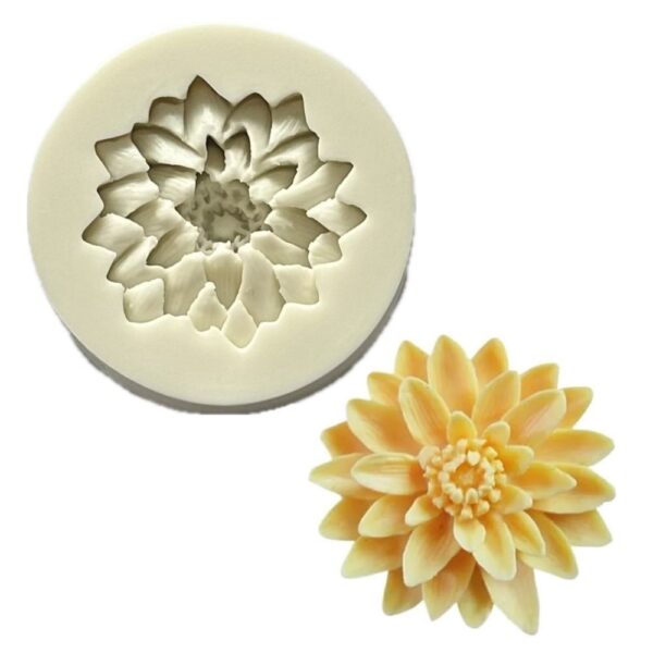 Szilikon fondant és marcipán mintázó-Lótuszvirág 6x6cm Szilikon fondant és marcipán mintázó-Lótuszvirág 6x6cm