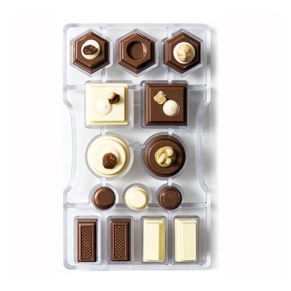 2024050514340760 Polikarbonát bonbon forma-Geometria minta