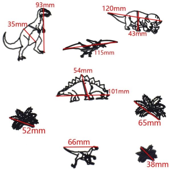 2024060808093362 Sziluett kiszúró szett-Dinoszaurusz téma 8 db