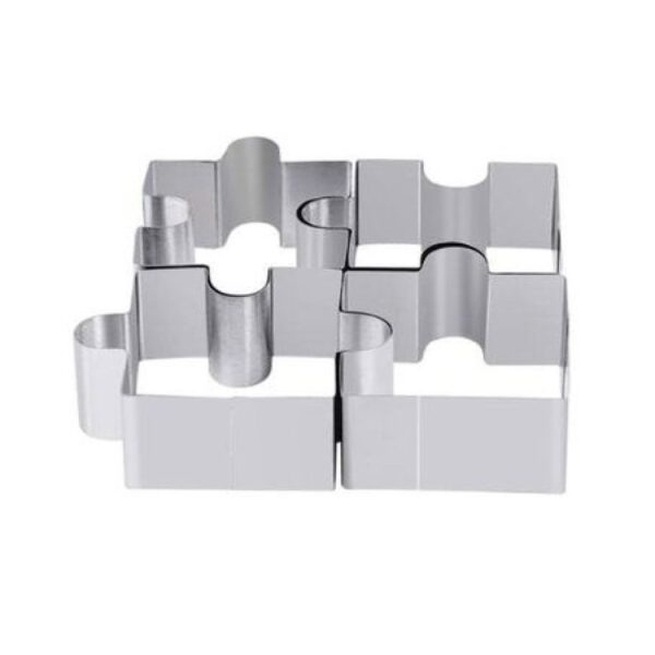 2024061618122082 Fém tortaforma, mousse forma-4 darab puzzle