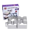 Fém tortaforma,mousse forma-4 darab puzzle