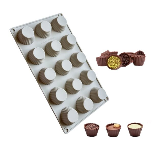 Mini muffin szilikon forma 15 adagos