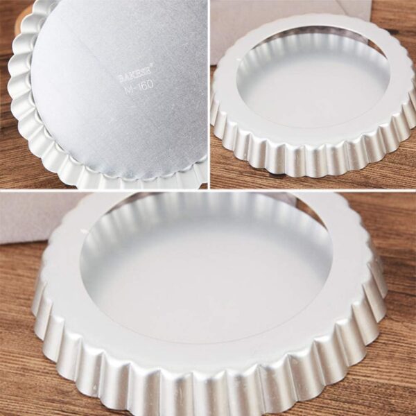2024072908404984 Alumínium kivehető aljú kerek pite forma - 27,5 cm