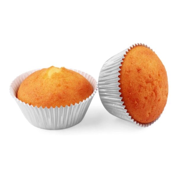 2024080809483599 Muffin papír, ezüst szín - 50 db