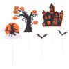 Halloween-i torta beszúró, torta dekoráció-5 db
