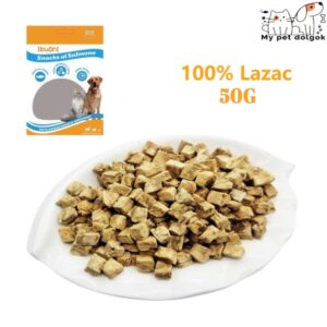 Szárított lazac kockák kisállatoknak-50g