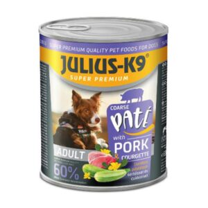 Julius-K9 konzerv Adult-(sertés,cukkini) felnőtt kutyák részére (800g)