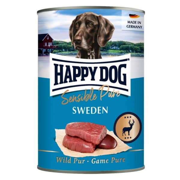 Happy Dog Sensible Pure Sweden, Vadhúsos Konzerv-6x200 g