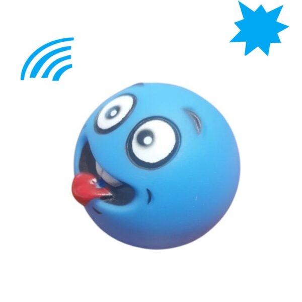 Vicces csipogó rágójáték kutyáknak-Kék Emoji-1 Vicces csipogó rágójáték kutyáknak-Kék Emoji