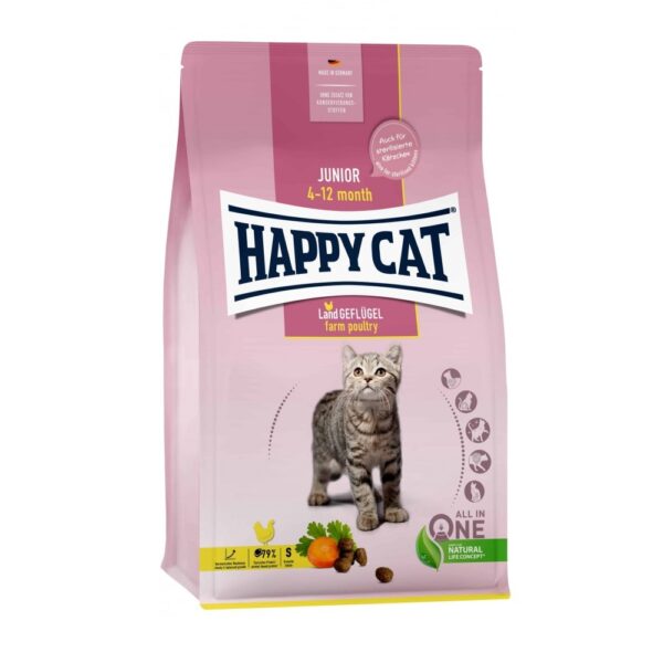 Happy Cat Junior száraz macskaeledel baromfi Happy Cat Junior száraz macskaeledel baromfi