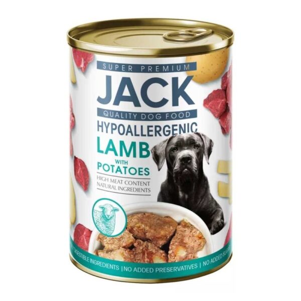ű Jack hipoallergén pástétom bárányhús burgonyával-400 g