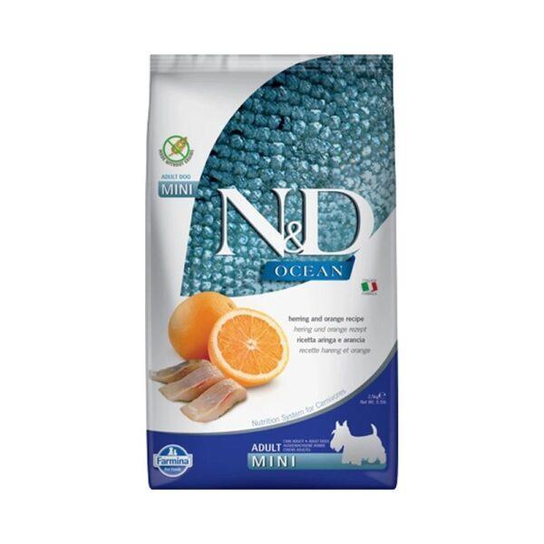 N&D Dog Ocean Adult mini hering & narancs 2,5kg N&D Dog Ocean Adult mini hering & narancs 2,5kg