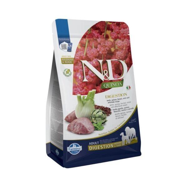 N&D Quinoa Dog Digestion bárány medium/maxi 2,5kg
