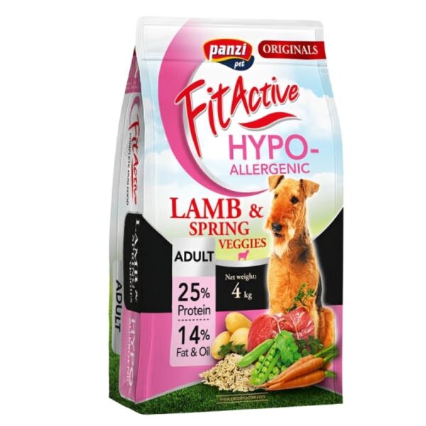 FitActive ORIGINALS 4kg ADULT HYPOALLERGENIC Lamb&Spring Veggies FitActive ORIGINALS 4kg ADULT HYPOALLERGENIC Lamb&Spring Veggies