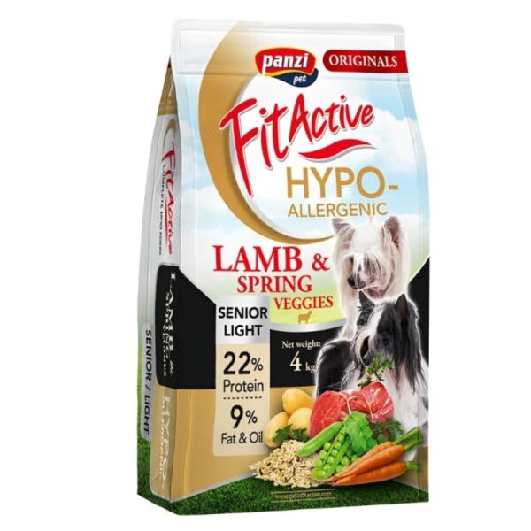 FitActive ORIGINALS 4kg SENIOR/LIGHT HYPOALLERGENIC Lamb&Spring Veggies FitActive ORIGINALS 4kg SENIOR/LIGHT HYPOALLERGENIC Lamb&Spring Veggies