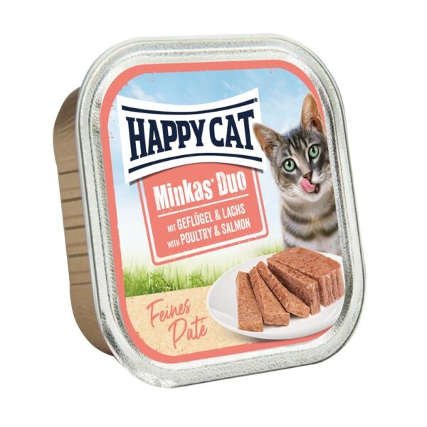 Happy Cat Minkas Duo Szárnyas-Lazac 16x100g Happy Cat Minkas Duo Szárnyas-Lazac 16x100g